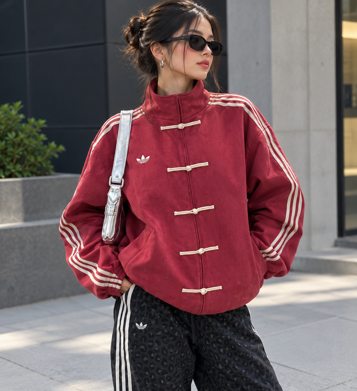 CNY-INSPIRED PREMIUM DUSTY RED SUEDE JACKET| AURIXWEAR_in
